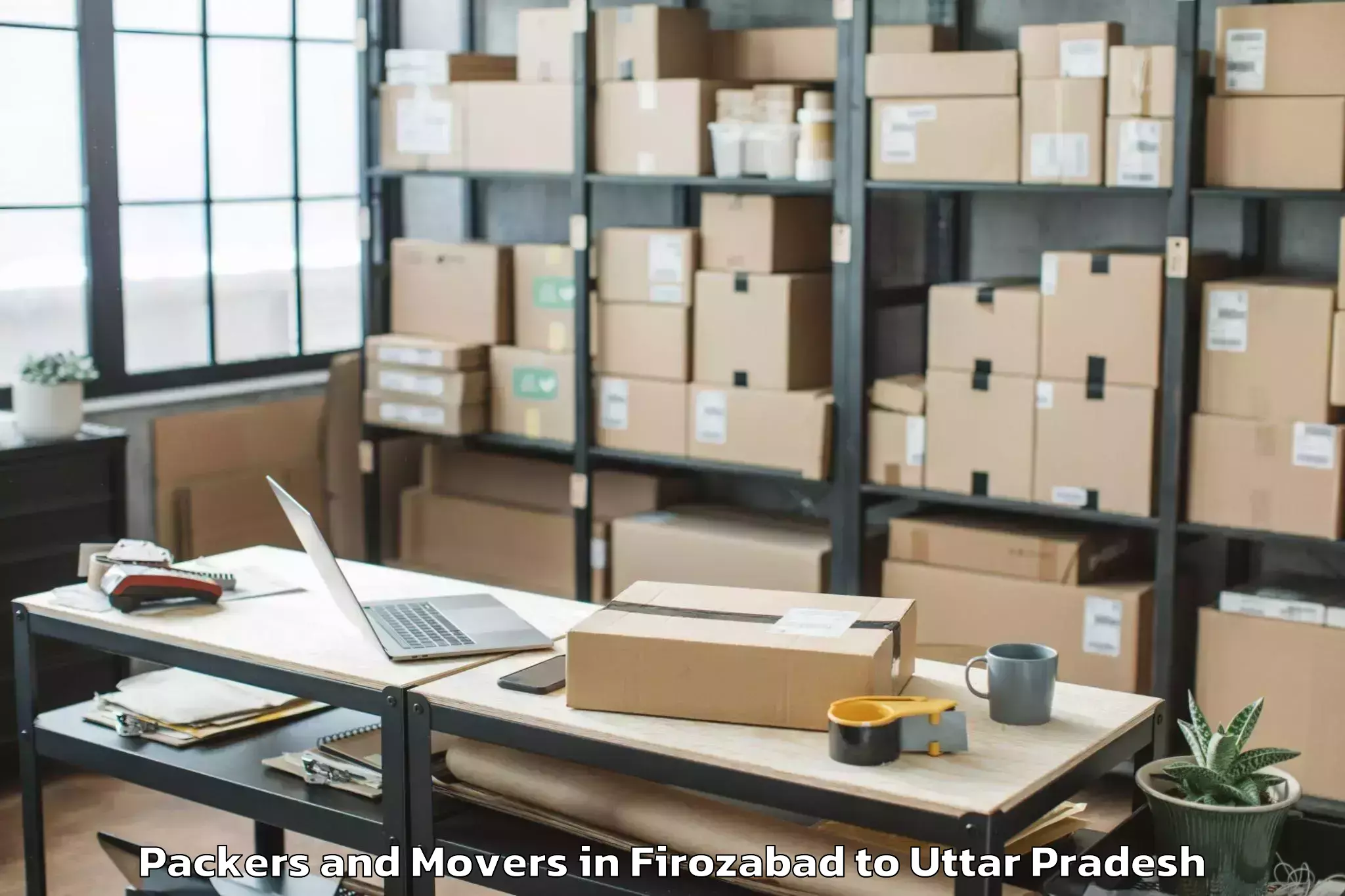 Quality Firozabad to Sahaspur Packers And Movers